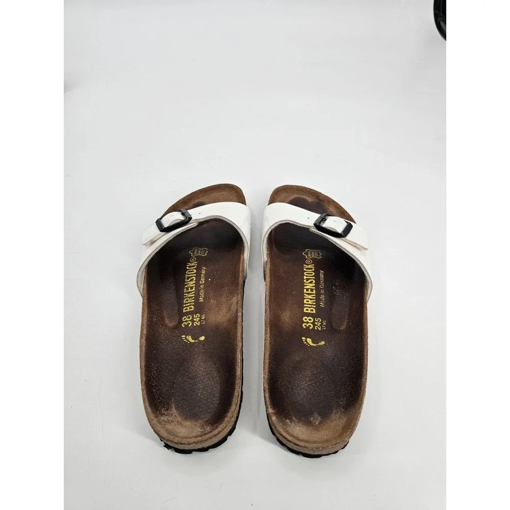 Birkenstock Madrid Birko Flor, White US‎ Men's 5 Women's 7 / EU 38